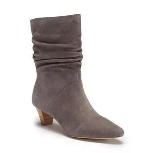 Splendid Shoes 25 Splendid Nica Slouchy Suede Grey Stacked Almond Boot 8 B7 Poshmark